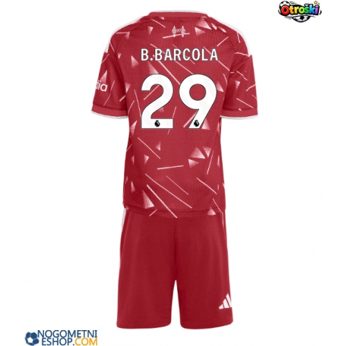 Otroški Nogometni dresi Liverpool Bradley Barcola #29 Domači 2026-27 Kratek Rokav (+ Kratke hlače)